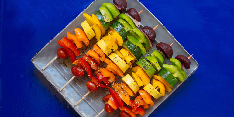 Colorful Veggie Skewers
