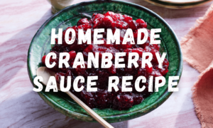 Cranberry Sauce Recipe