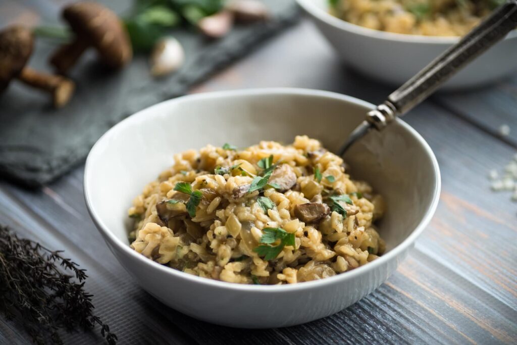 Gluten-Free Oyster Mushroom Risotto